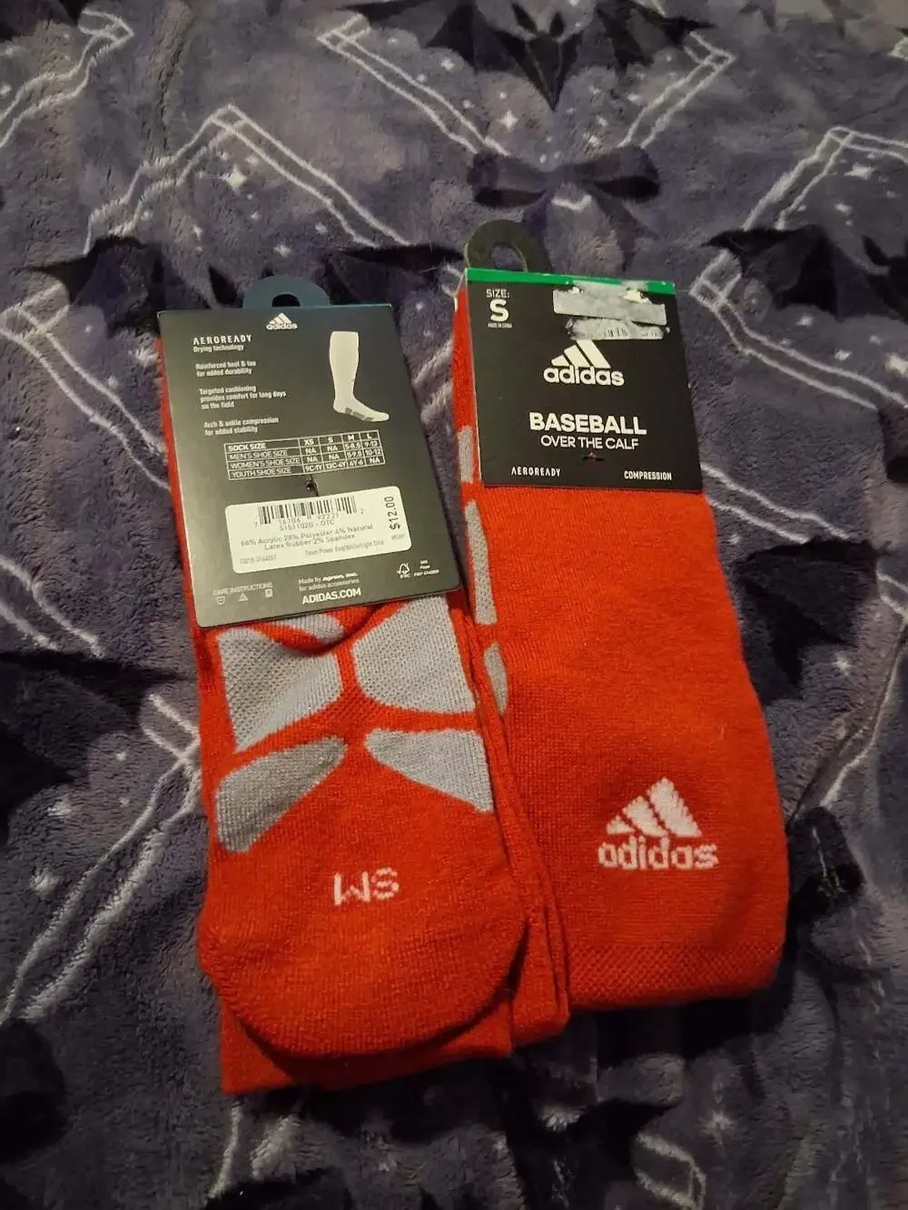 2 Brand New Adidas Baseball Over The Calf Socks!